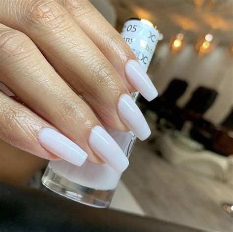 milky white dnd gel polish|More.